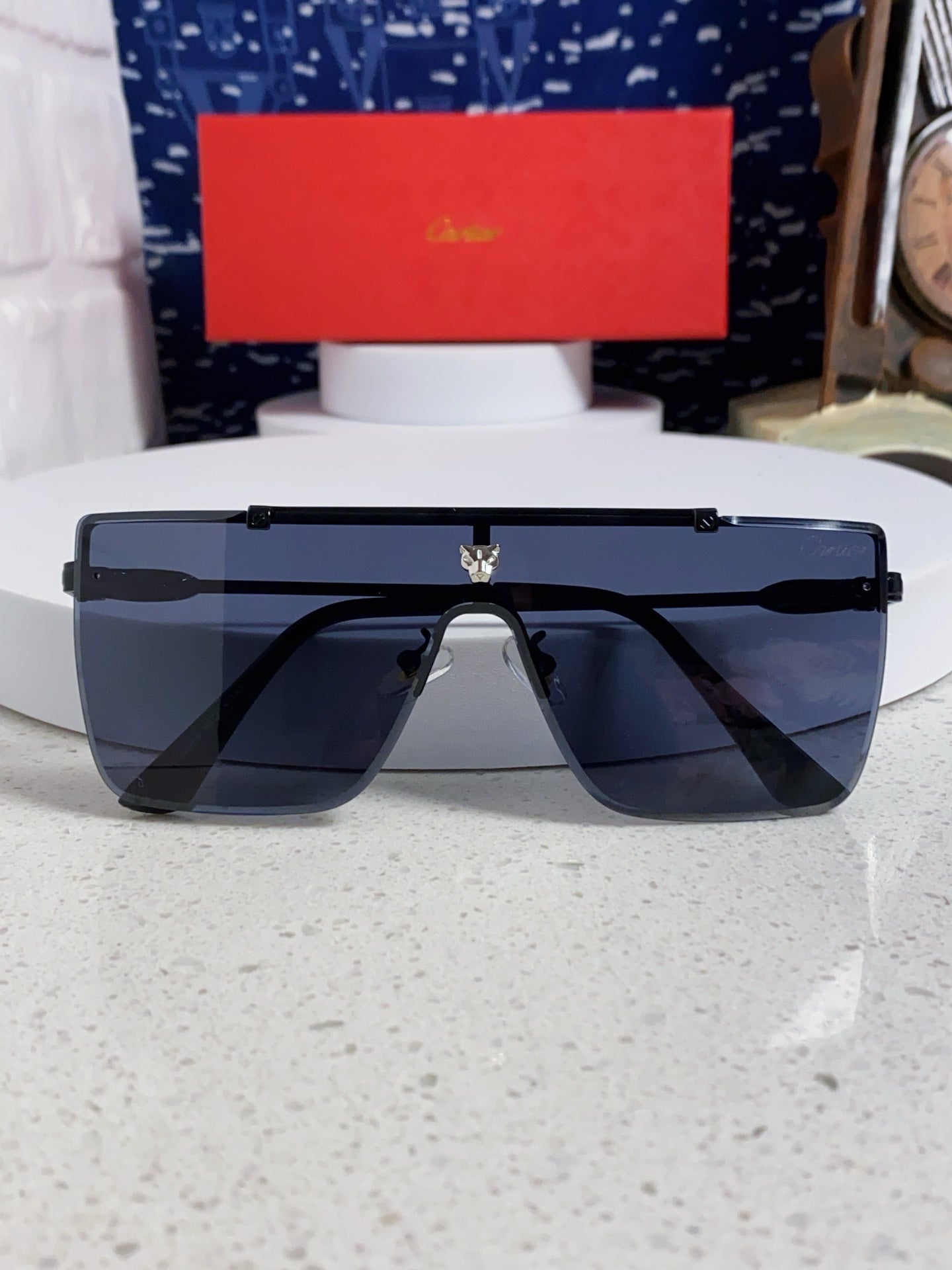 Cartier Fashion Blue Lens Sunglasses for Men - 432384 - detail image 9