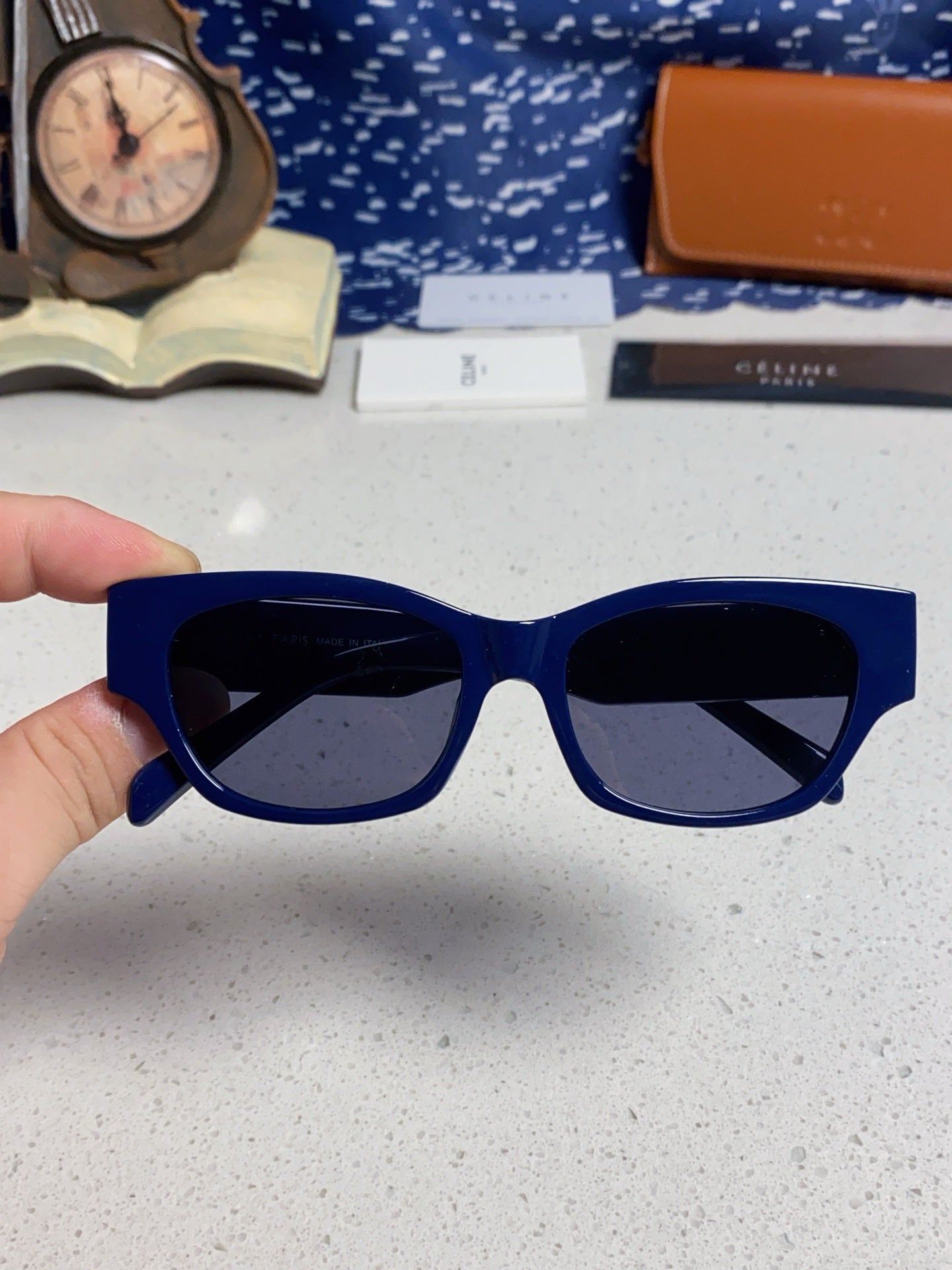 Celine Fashion Blue Lens Sunglasses for Men & Women - detail image 4