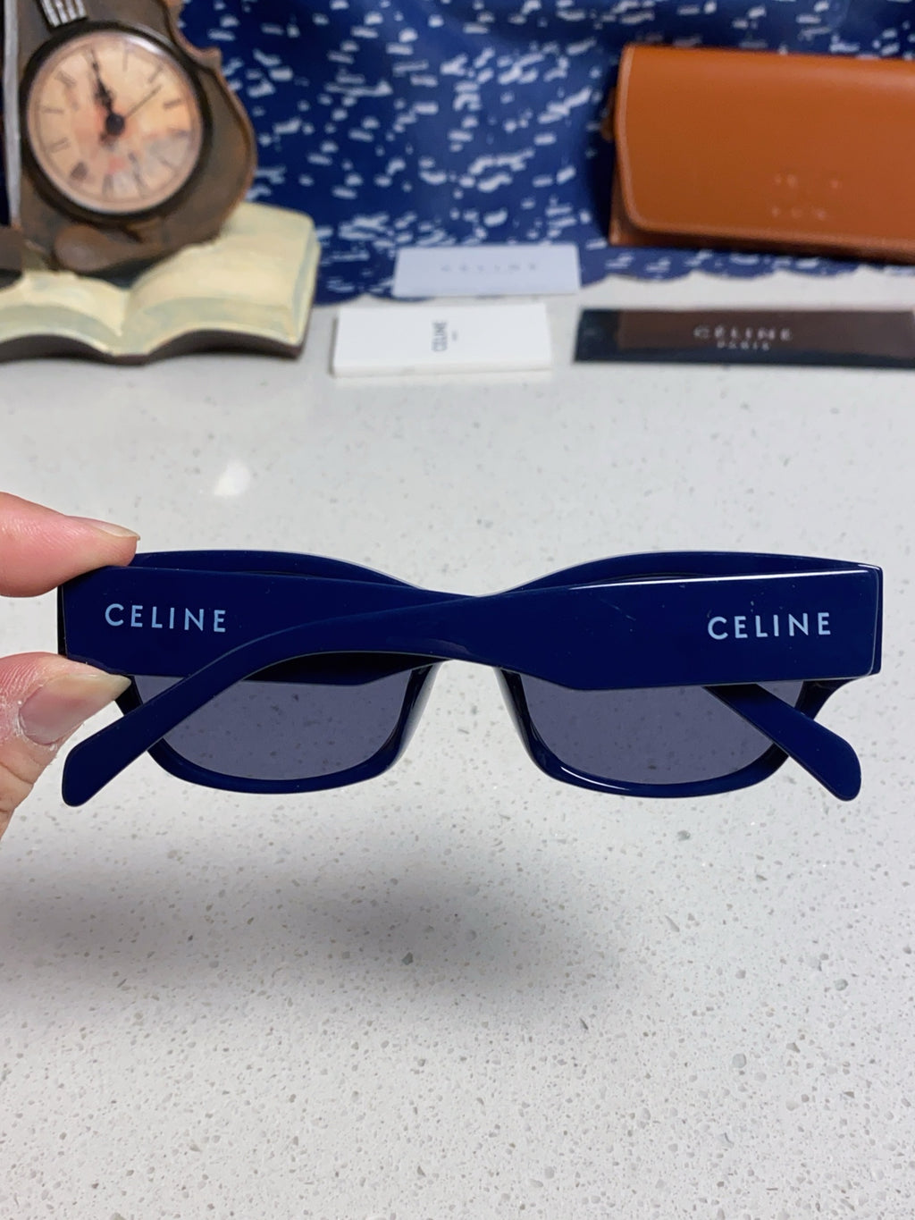 Celine Fashion Blue Lens Sunglasses for Men & Women - detail image 5