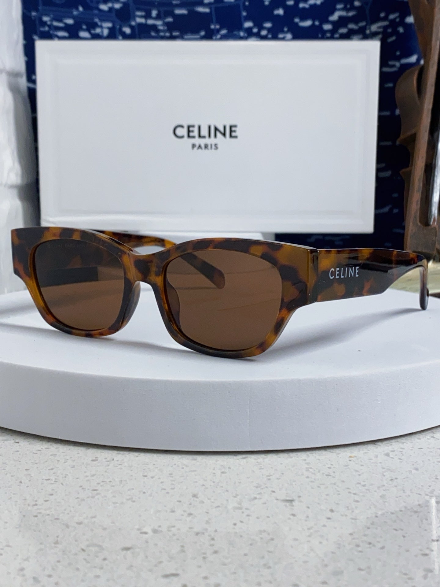 Celine Fashion Black Lens Sunglasses for Men & Women - 486973