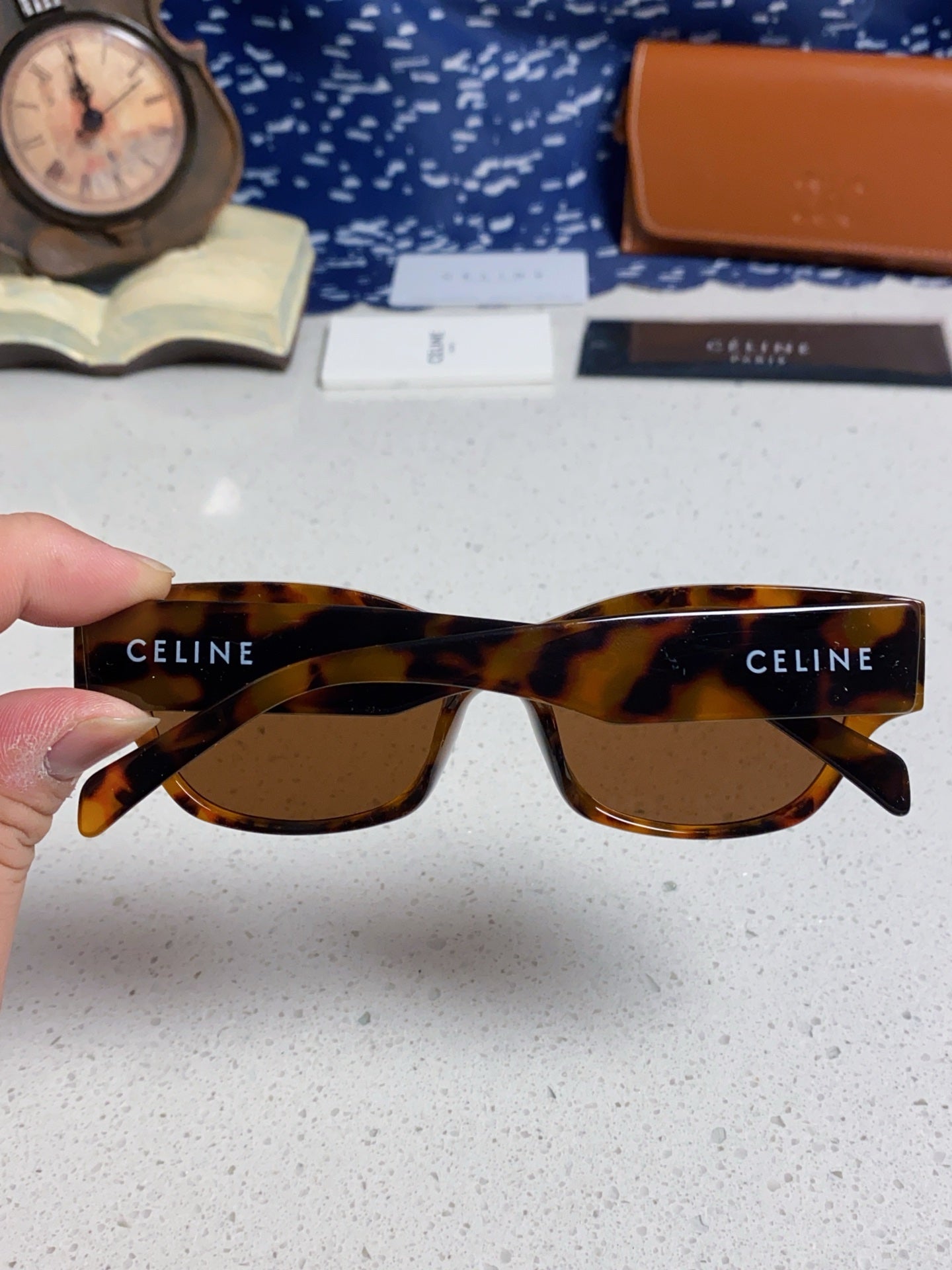 Celine Fashion Black Lens Sunglasses for Men & Women - 358287 - detail image 5