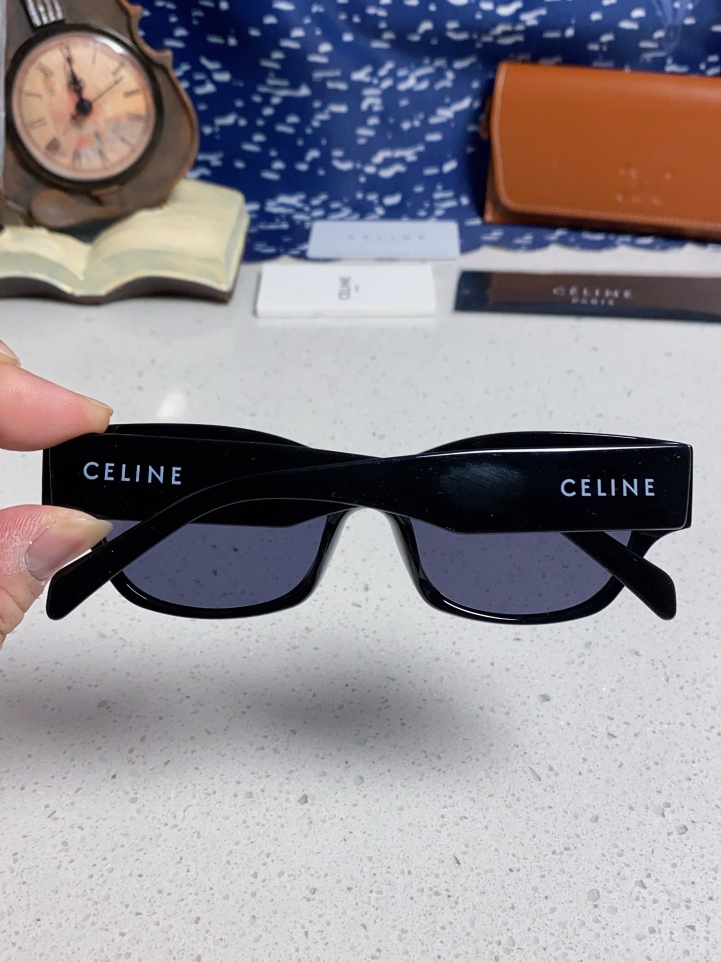 Celine Fashion Black Lens Sunglasses for Men & Women - 486974 - detail image 5