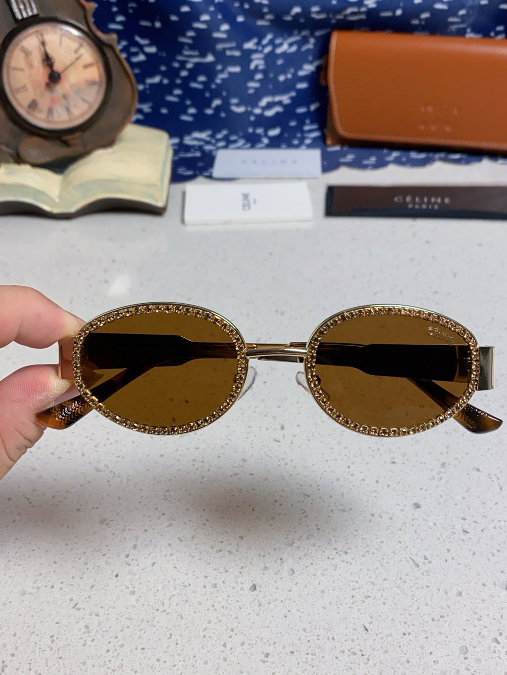 Celine Round Brown Lens Sunglasses for Men & Women - detail image 4