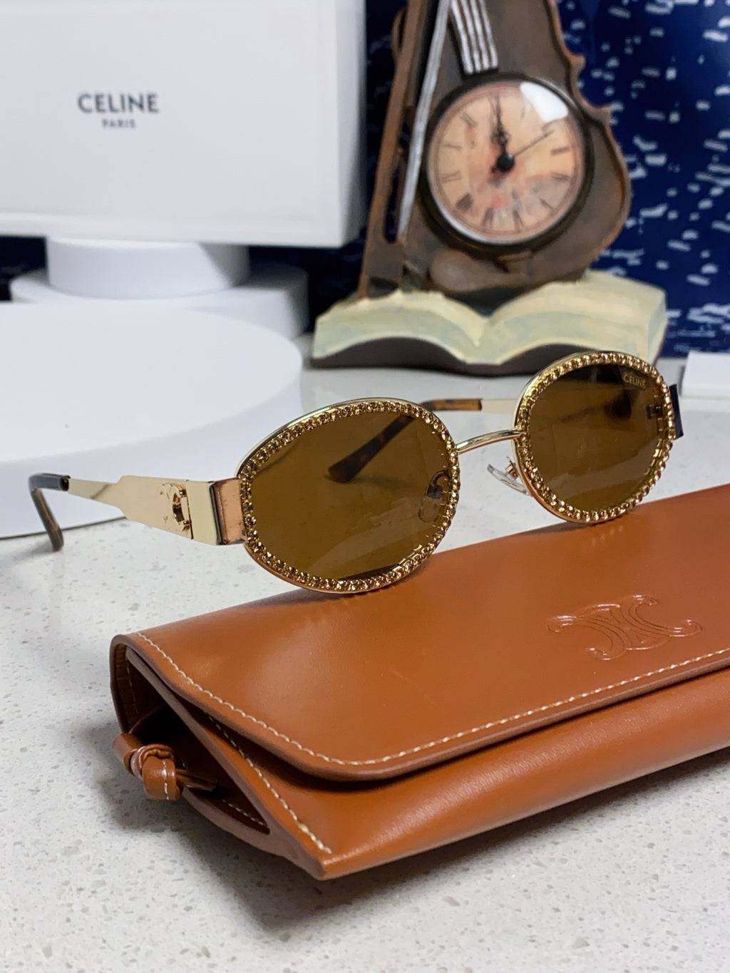 Celine Round Brown Lens Sunglasses for Men & Women - detail image 10