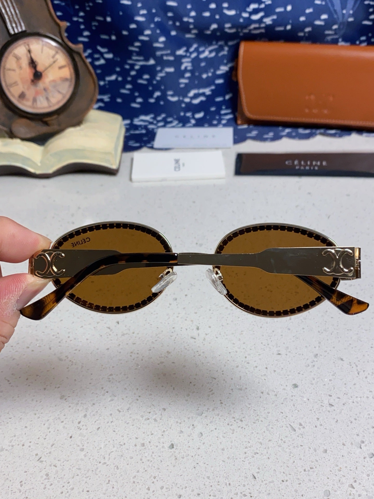 Celine Round Brown Lens Sunglasses for Men & Women - detail image 5
