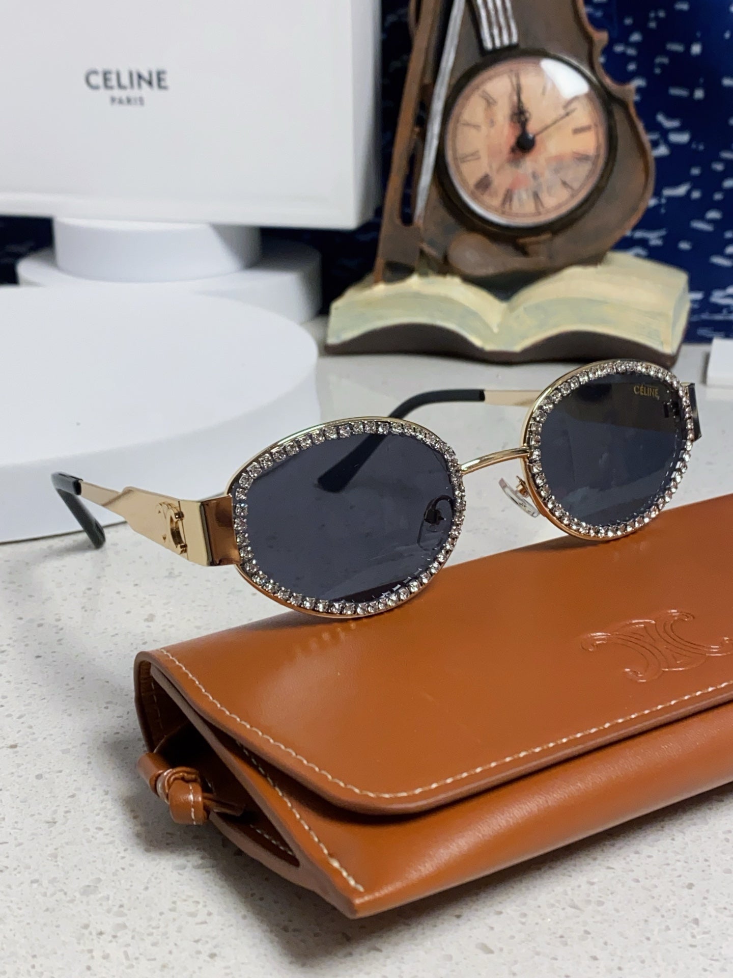 Celine Round Blue Lens Sunglasses for Men & Women - detail image 10