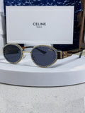 Celine Round Blue Lens Sunglasses for Men & Women