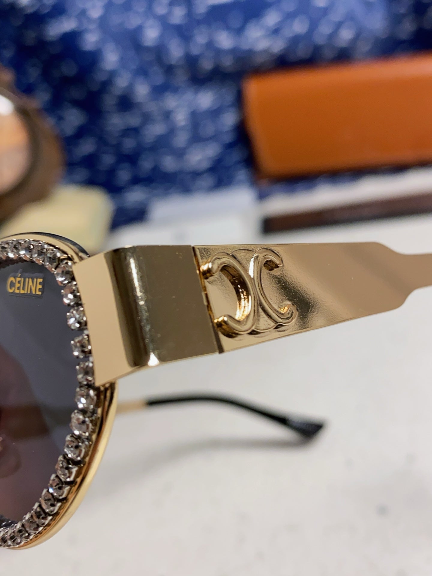 Celine Round Blue Lens Sunglasses for Men & Women - detail image 7