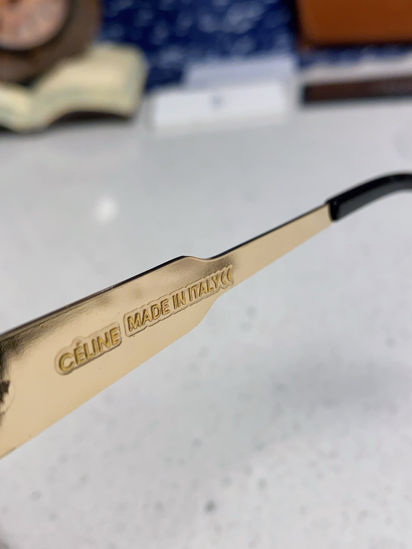 Celine Round Blue Lens Sunglasses for Men & Women - detail image 8