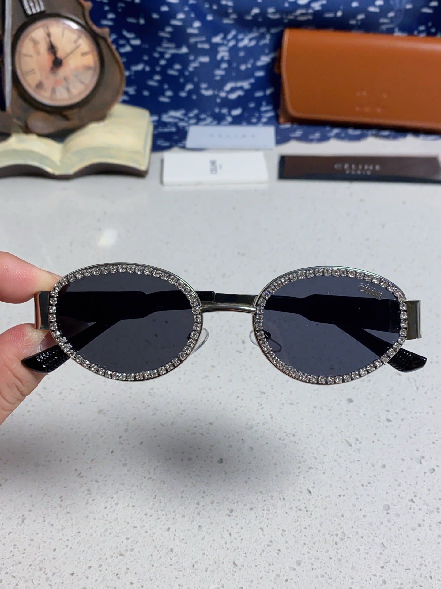 Celine Round Silver Lens Sunglasses for Men & Women - detail image 4