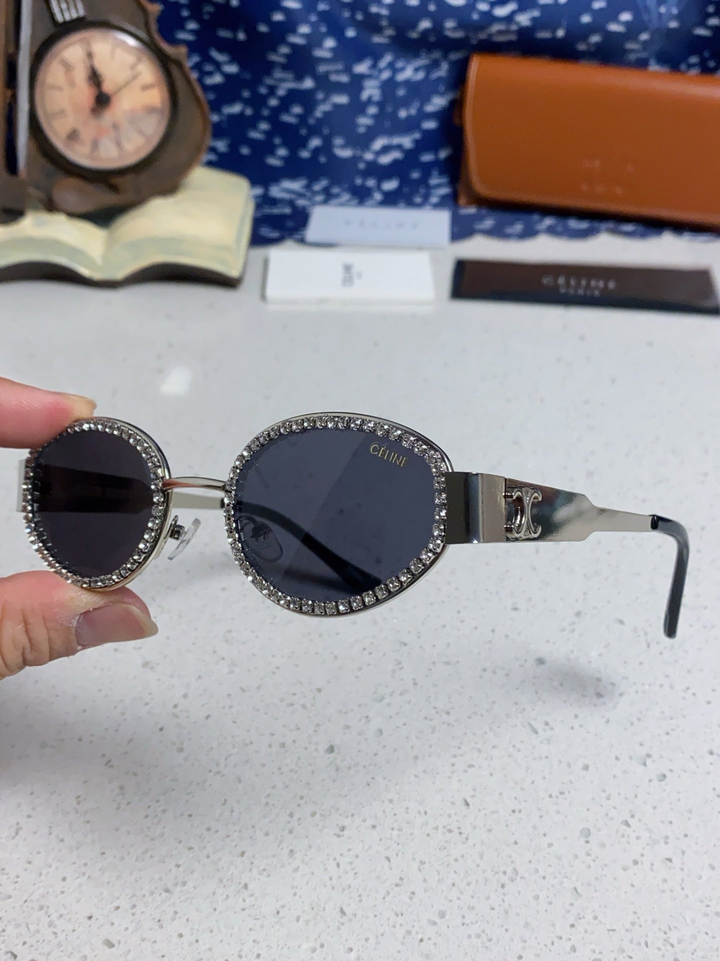 Celine Round Silver Lens Sunglasses for Men & Women - detail image 6