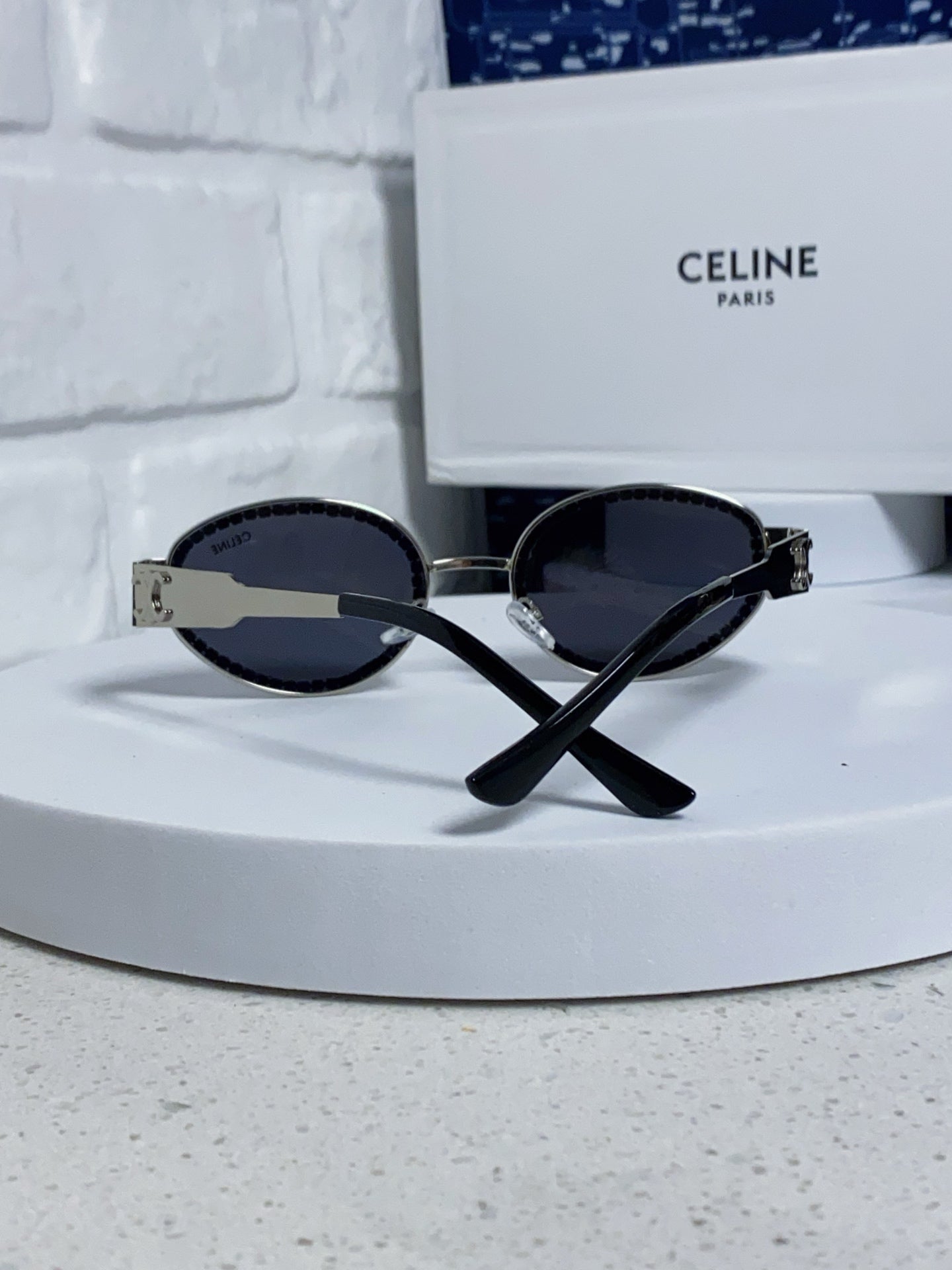 Celine Round Silver Lens Sunglasses for Men & Women - detail image 3