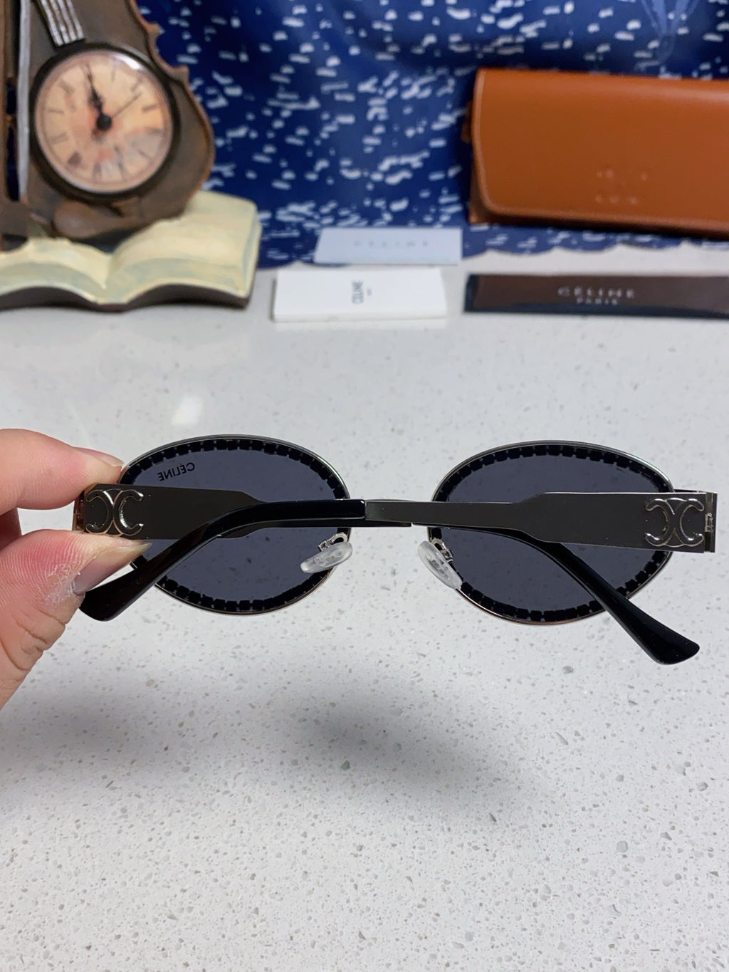 Celine Round Silver Lens Sunglasses for Men & Women - detail image 5