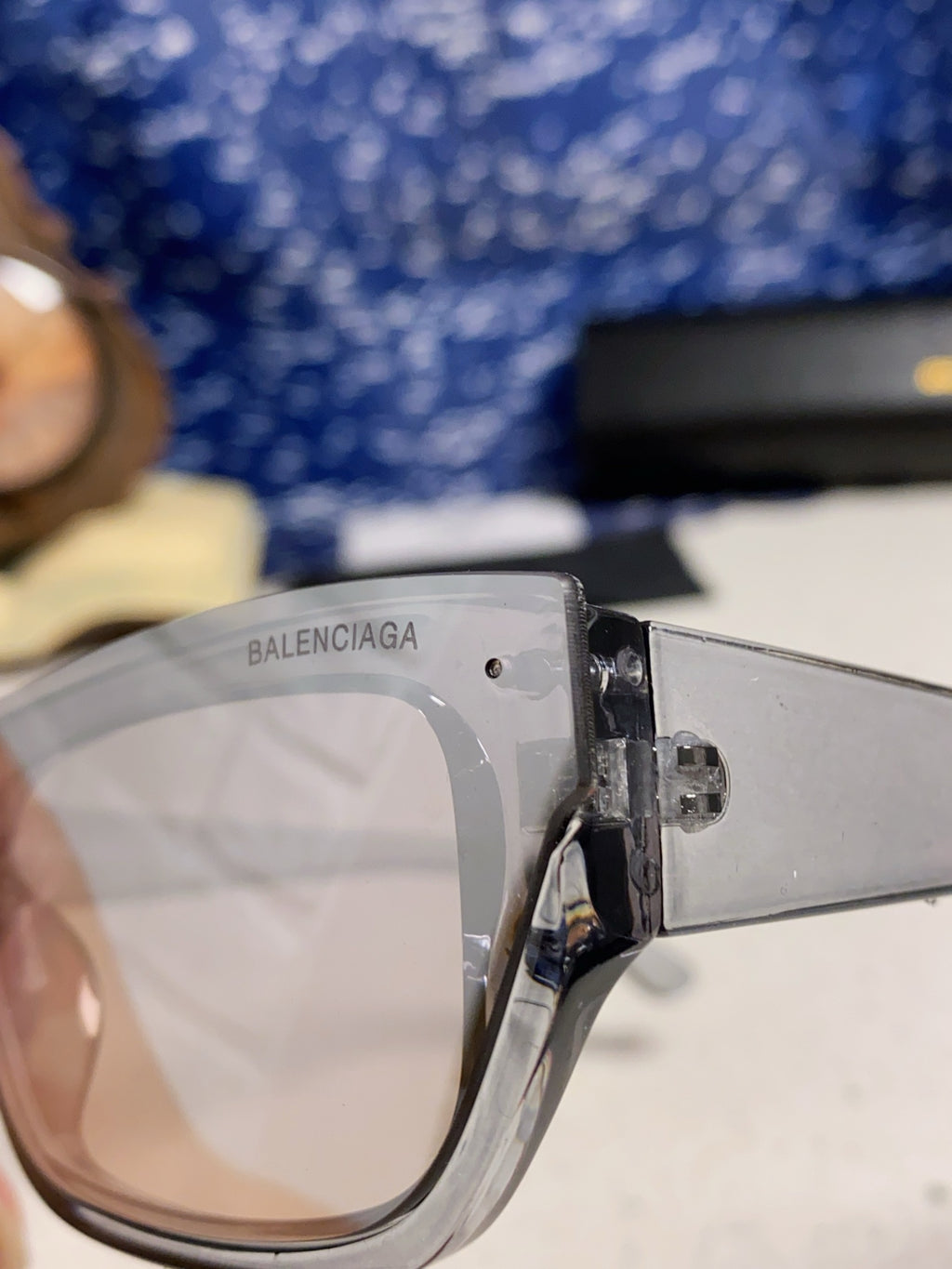 Balenciaga Browline Silver Lens Sunglasses for Men & Women - 358644 - detail image 7