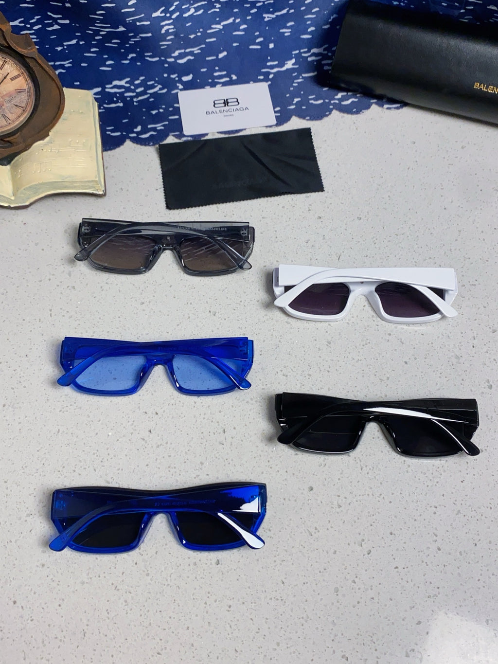 Balenciaga Browline Silver Lens Sunglasses for Men & Women - detail image 10