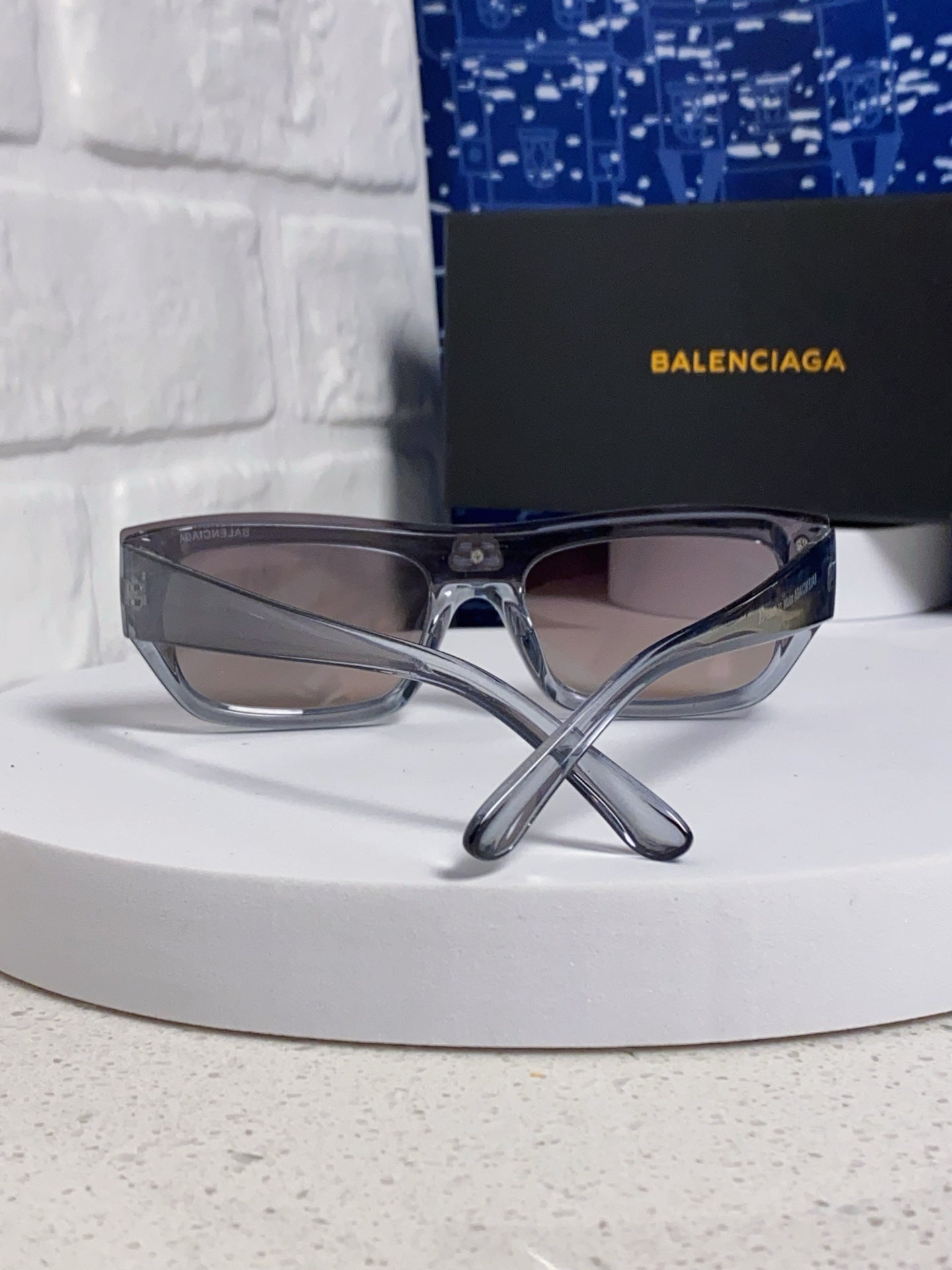 Balenciaga Browline Silver Lens Sunglasses for Men & Women - 358644 - detail image 3