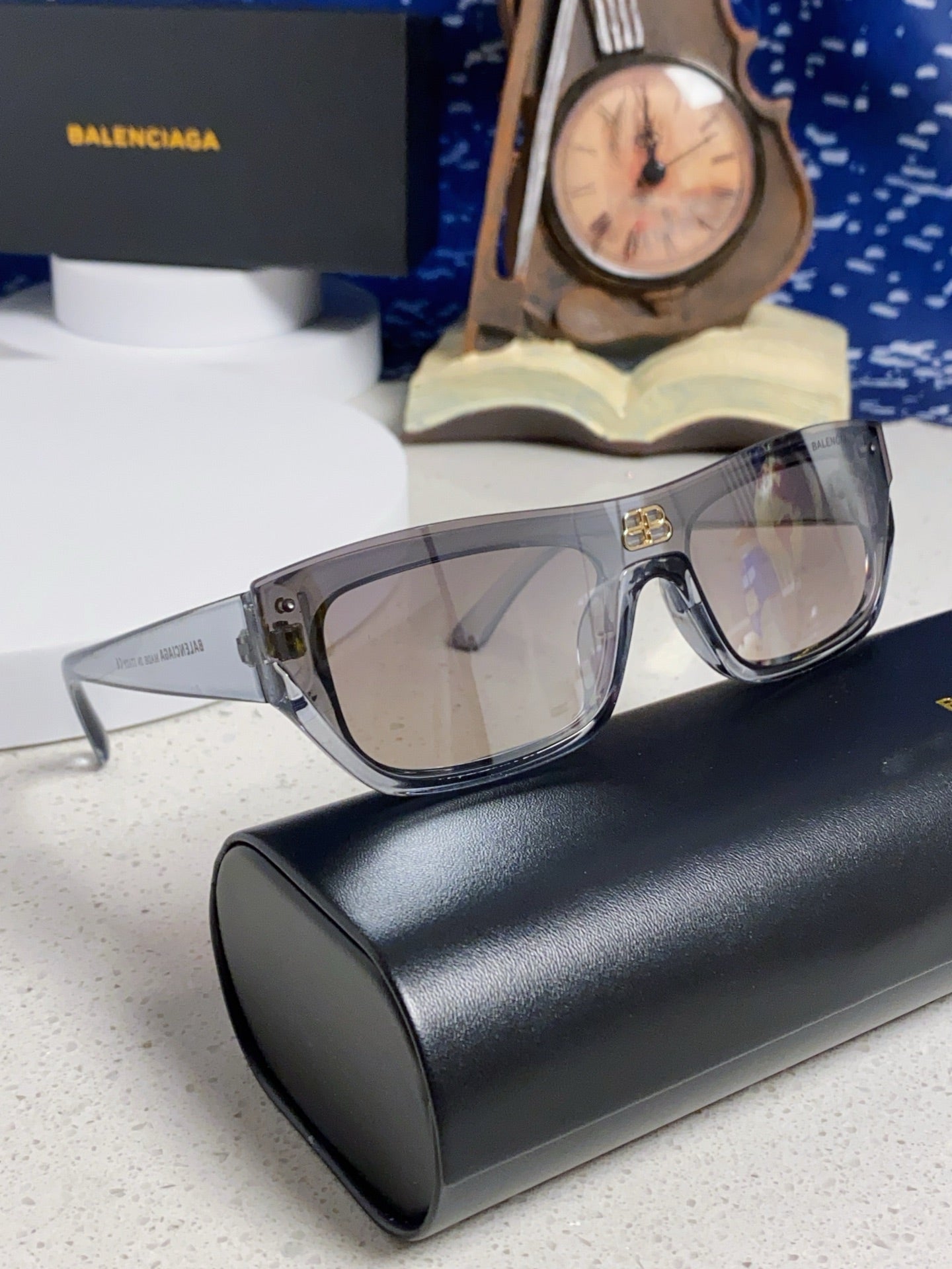Balenciaga Browline Silver Lens Sunglasses for Men & Women - 358644 - detail image 10