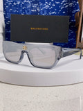 Balenciaga Browline Silver Lens Sunglasses for Men & Women - 358644