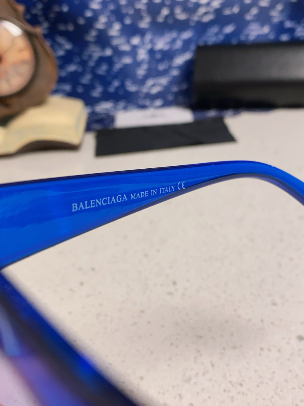 Balenciaga Browline Blue Lens Sunglasses for Men & Women - 487529 - detail image 8