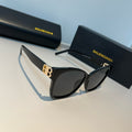 Balenciaga Folding Square Black Lens Sunglasses for Men & Women - 998340