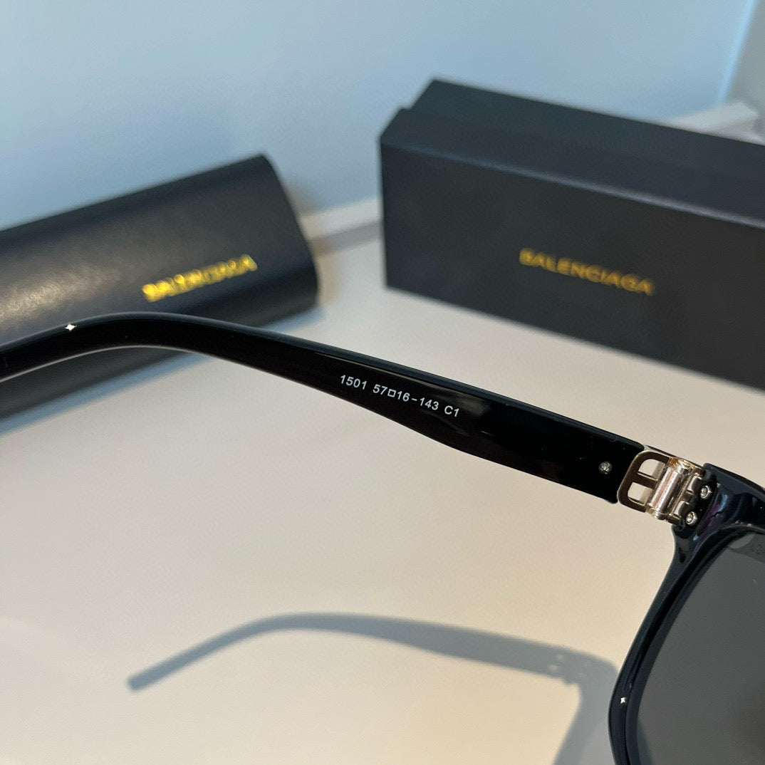 Balenciaga Folding Square Black Lens Sunglasses for Men & Women - 998340 - detail image 9