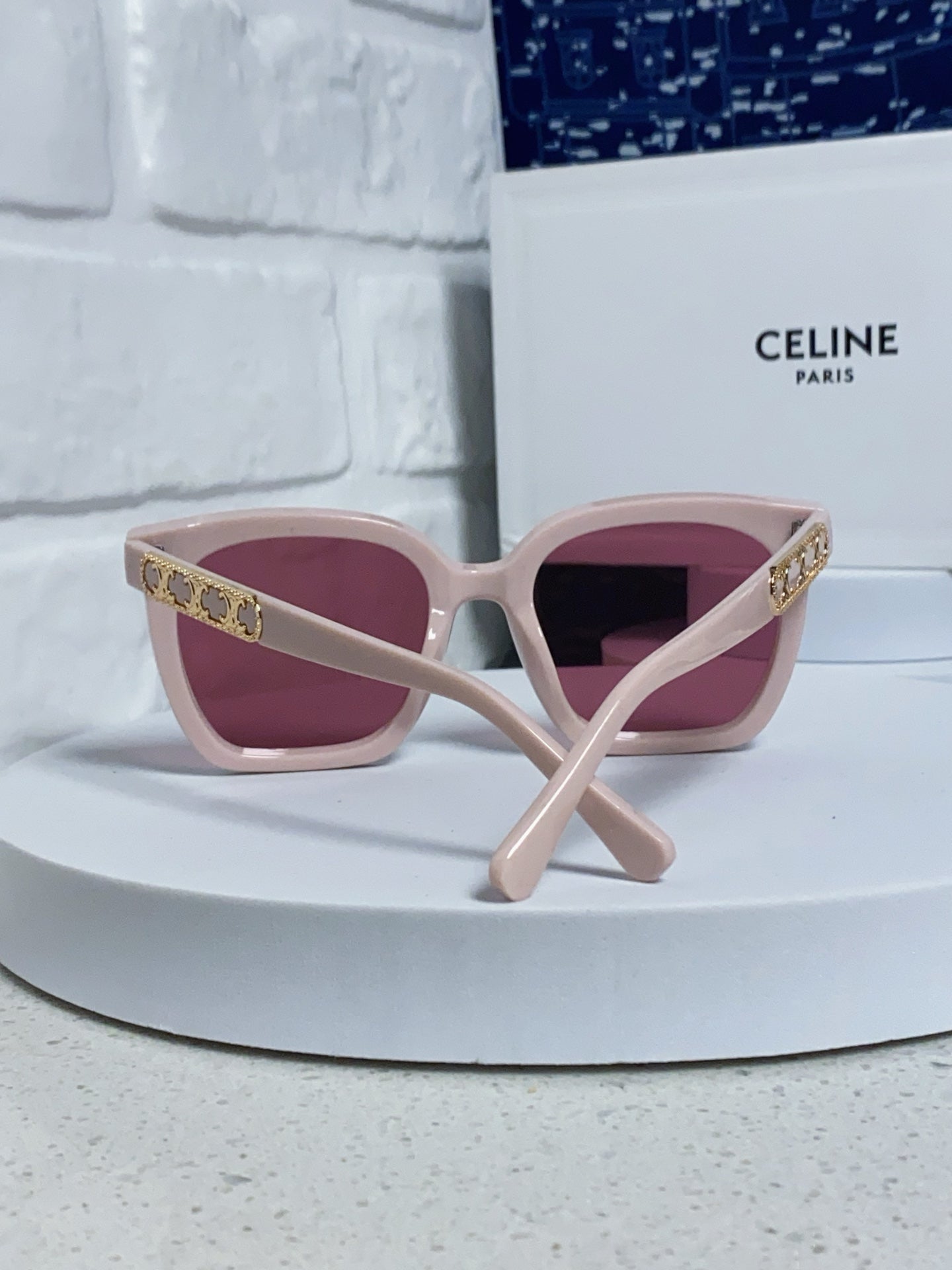 Celine Square Red Lens Sunglasses for Men & Women - 934642 - detail image 3