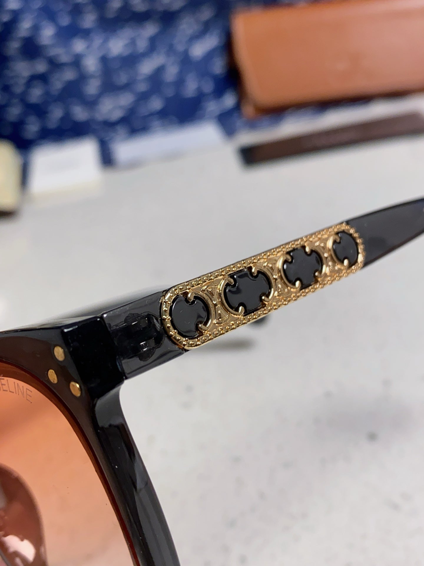 Celine Square Red Lens Sunglasses for Men & Women - 372018 - detail image 7