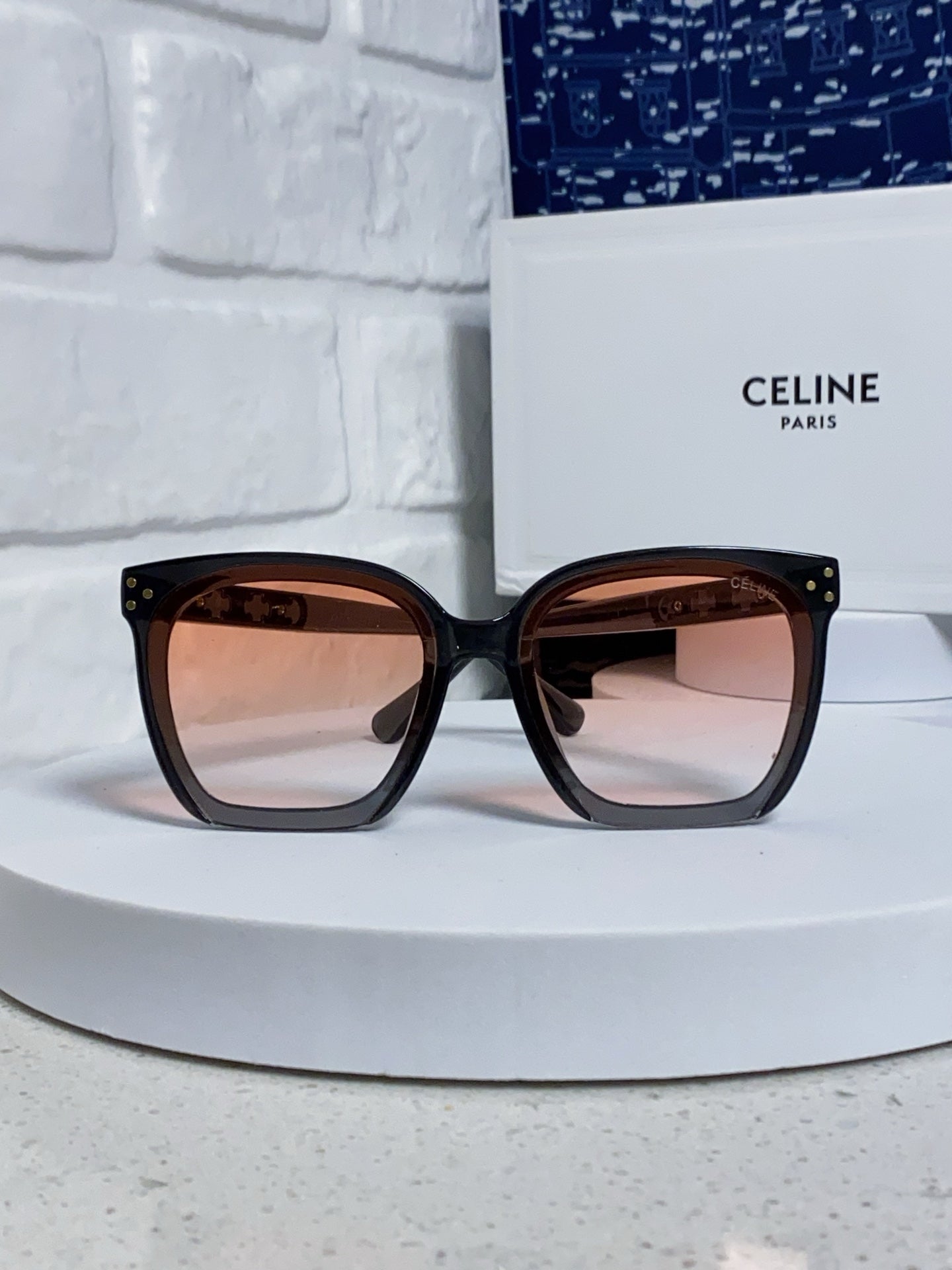 Celine Square Red Lens Sunglasses for Men & Women - 372018 - detail image 2