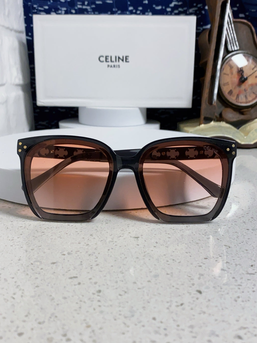 Celine Square Red Lens Sunglasses for Men & Women - 934641 - detail image 9