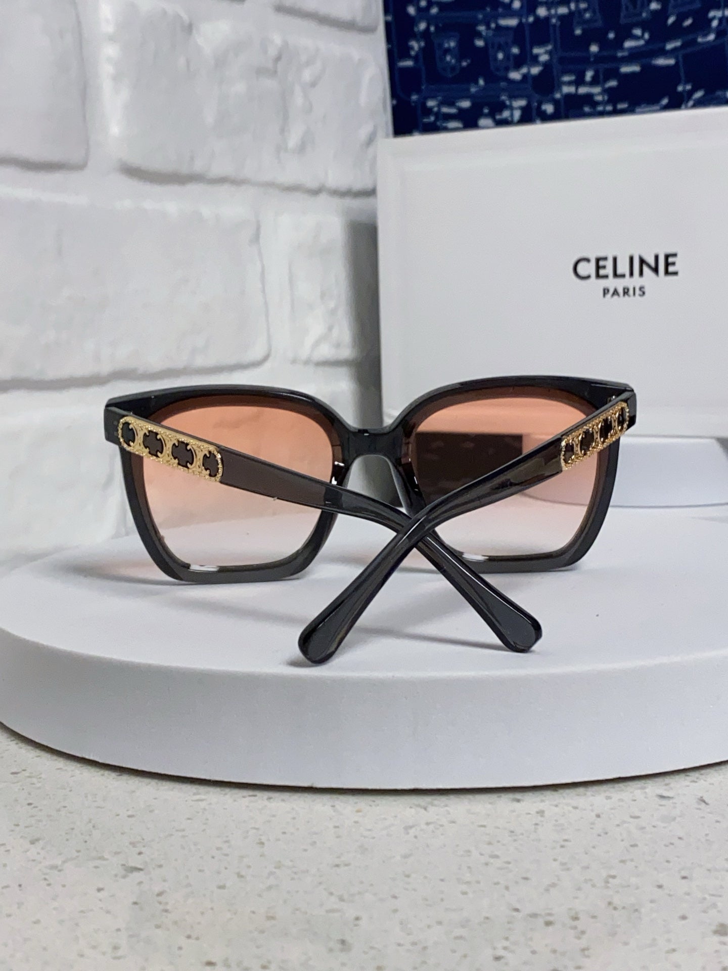 Celine Square Red Lens Sunglasses for Men & Women - 372018 - detail image 3