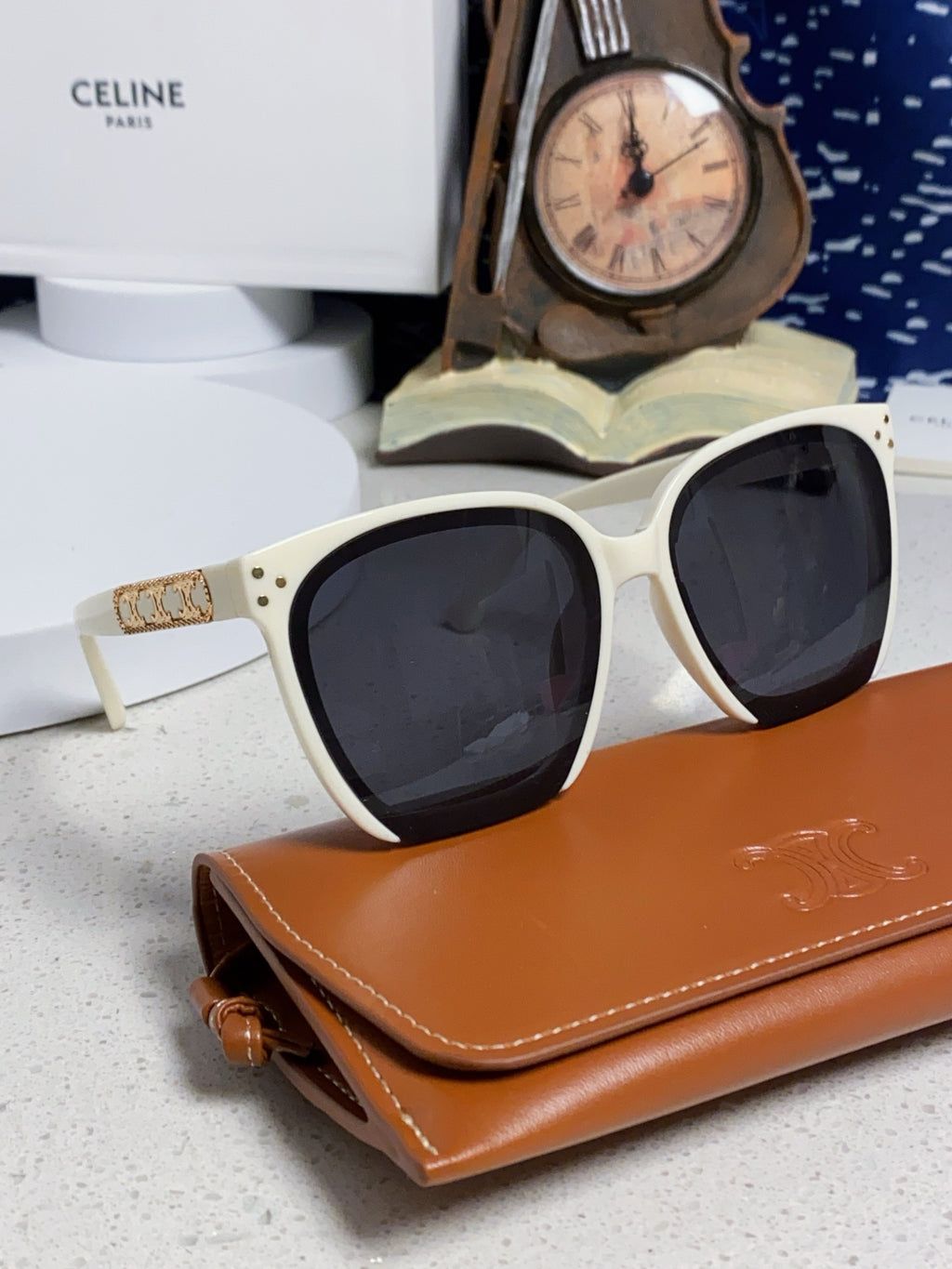 Celine Square Black Lens Sunglasses for Men & Women - 934643 - detail image 10