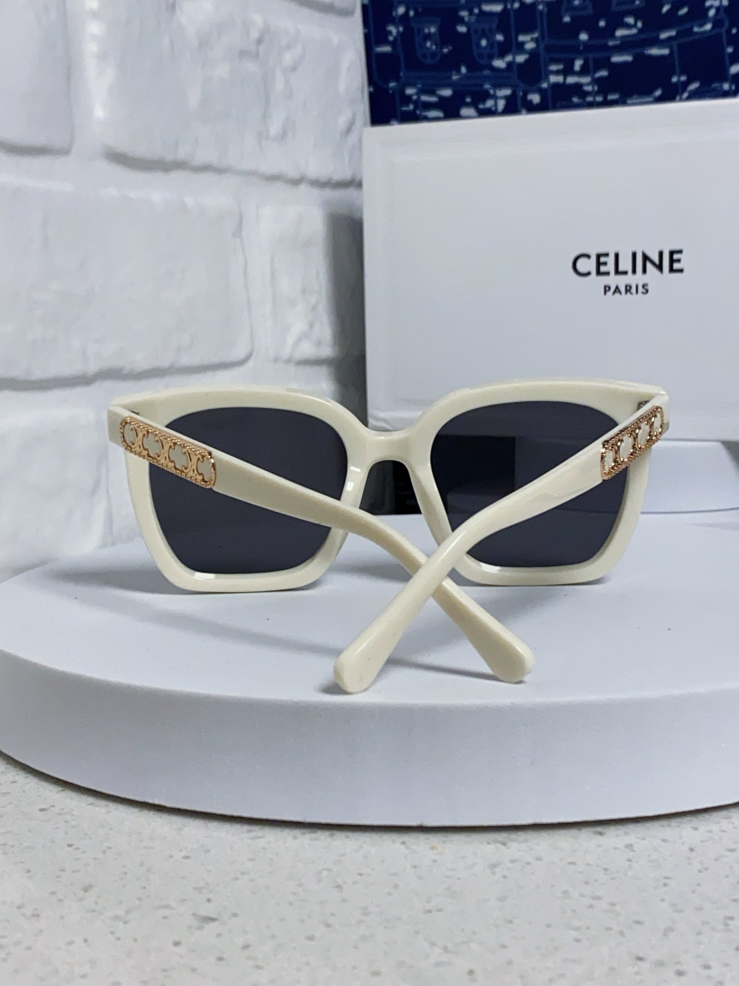 Celine Square Black Lens Sunglasses for Men & Women - 372020 - detail image 3