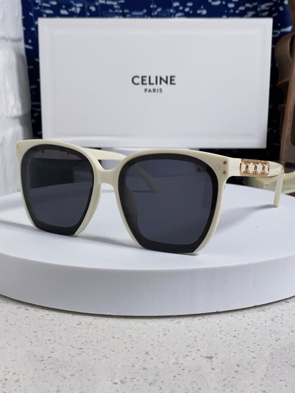 Celine Square Black Lens Sunglasses for Men & Women - 934643