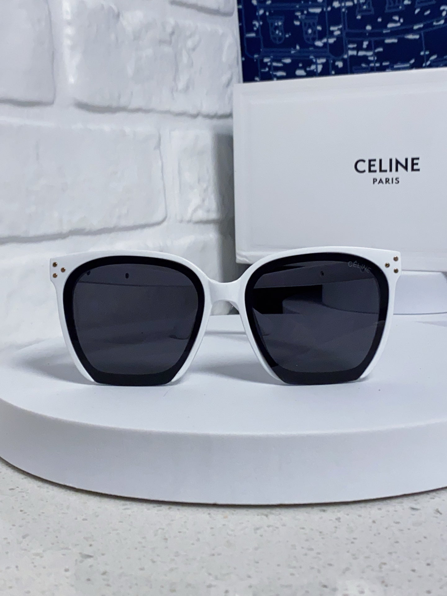 Celine Square Black Lens Sunglasses for Men & Women - 934644 - detail image 2