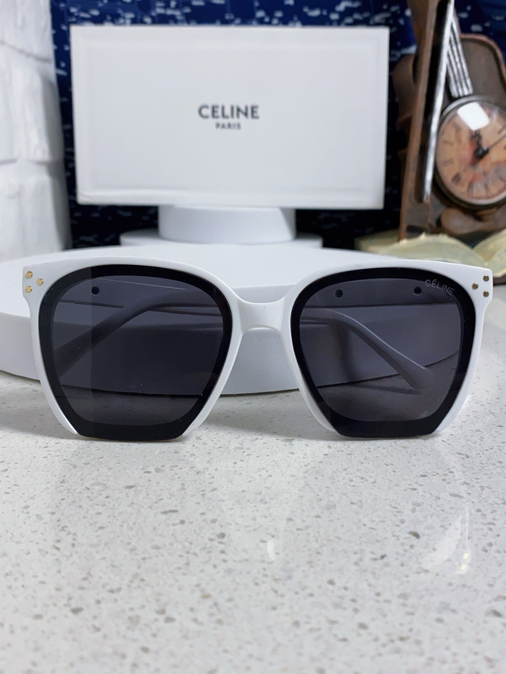 Celine Square Black Lens Sunglasses for Men & Women - 934644 - detail image 9