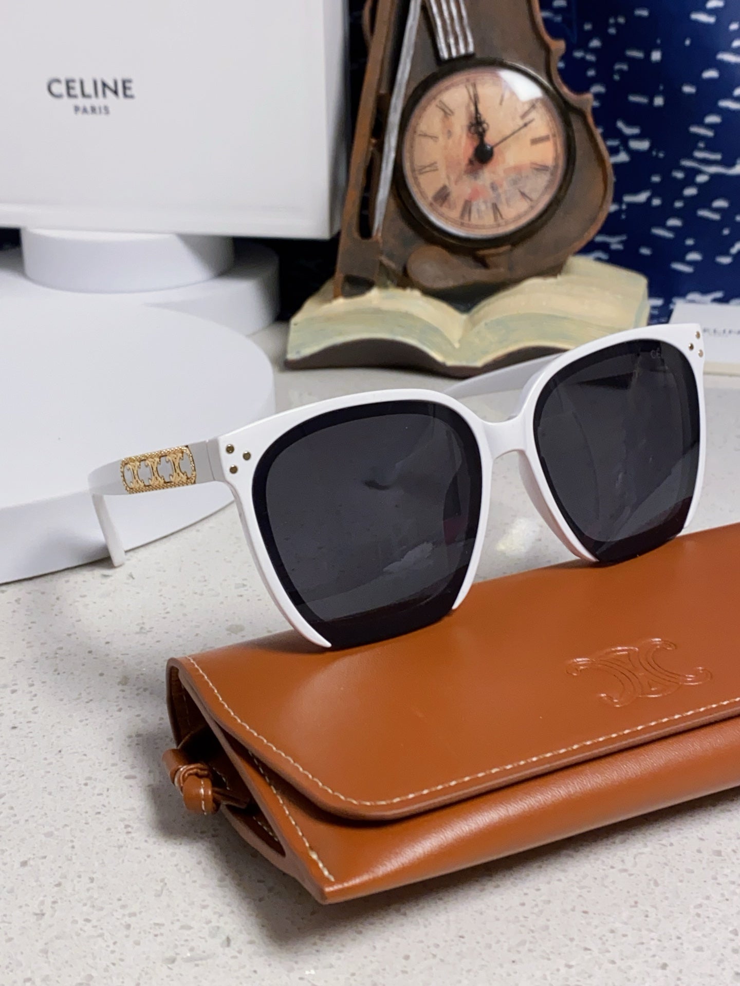 Celine Square Black Lens Sunglasses for Men & Women - 934644 - detail image 10
