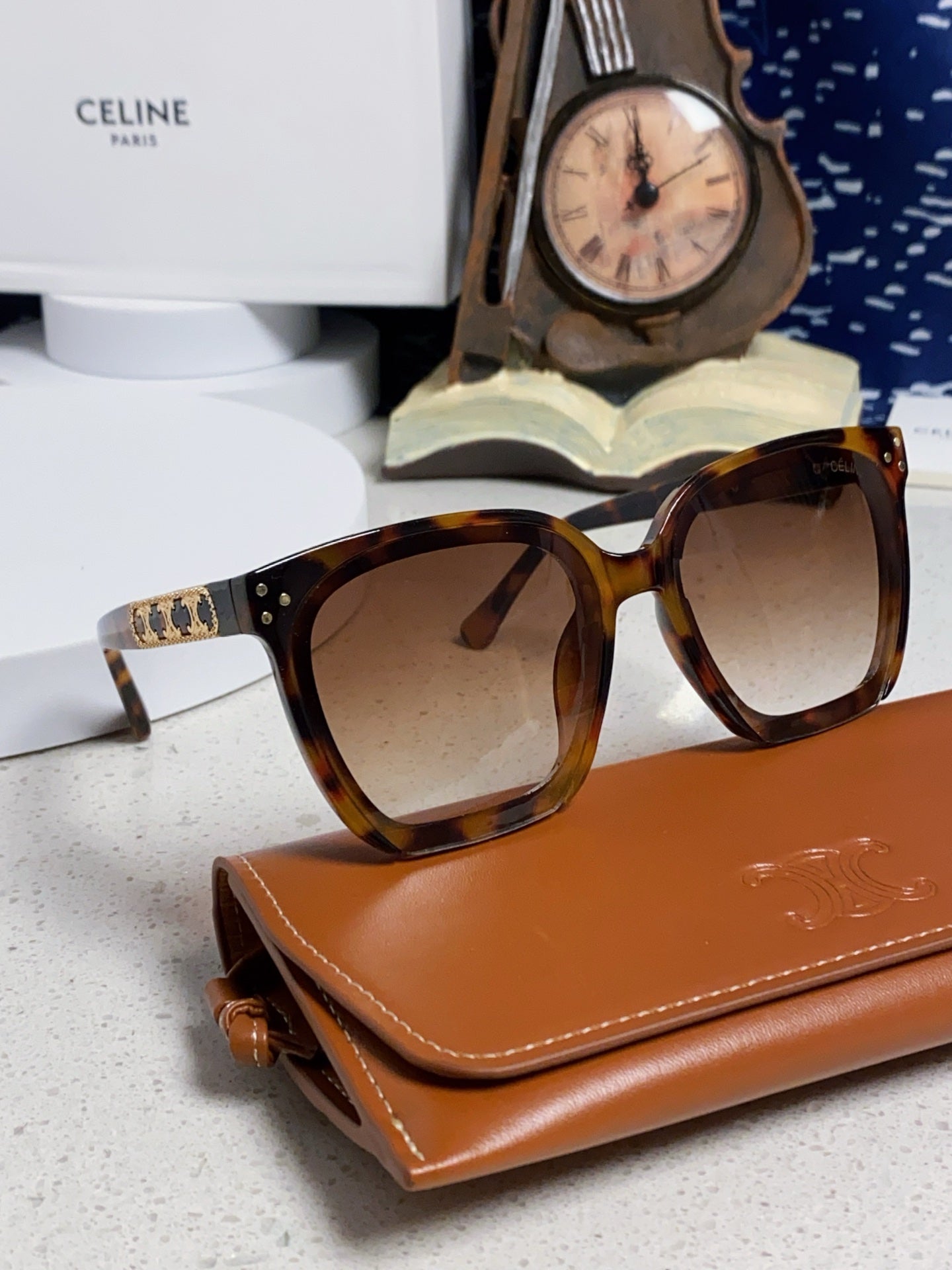 Celine Square Brown Lens Sunglasses for Men & Women - 372022 - detail image 10