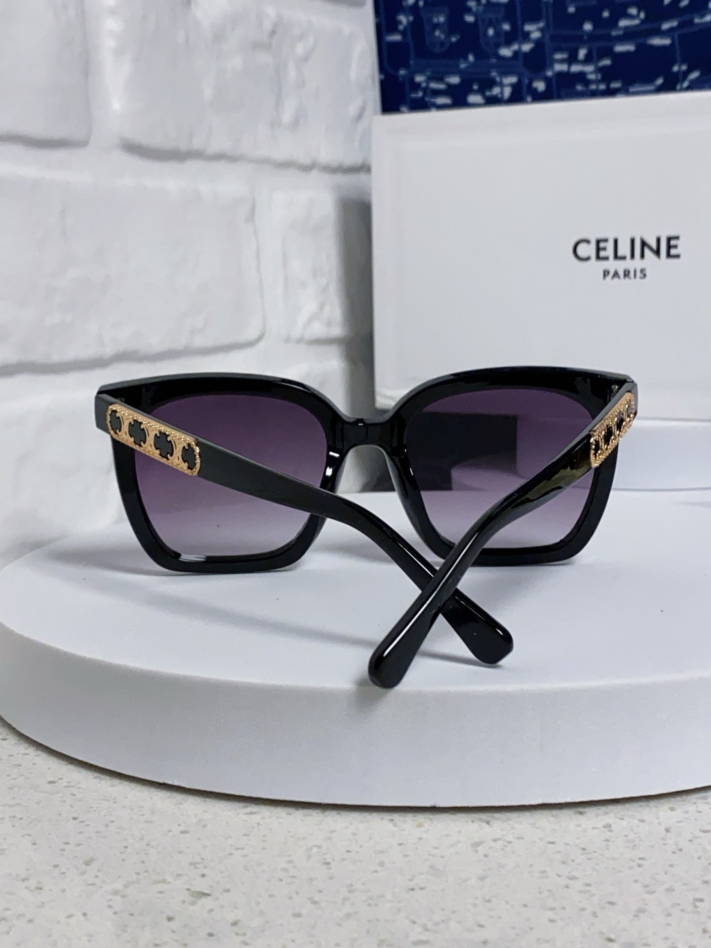 Celine Square Purple Lens Sunglasses for Men & Women - 934646 - detail image 3