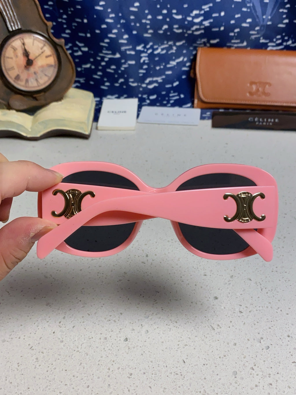 Celine Oversized Red Lens Sunglasses for Men & Women - detail image 5