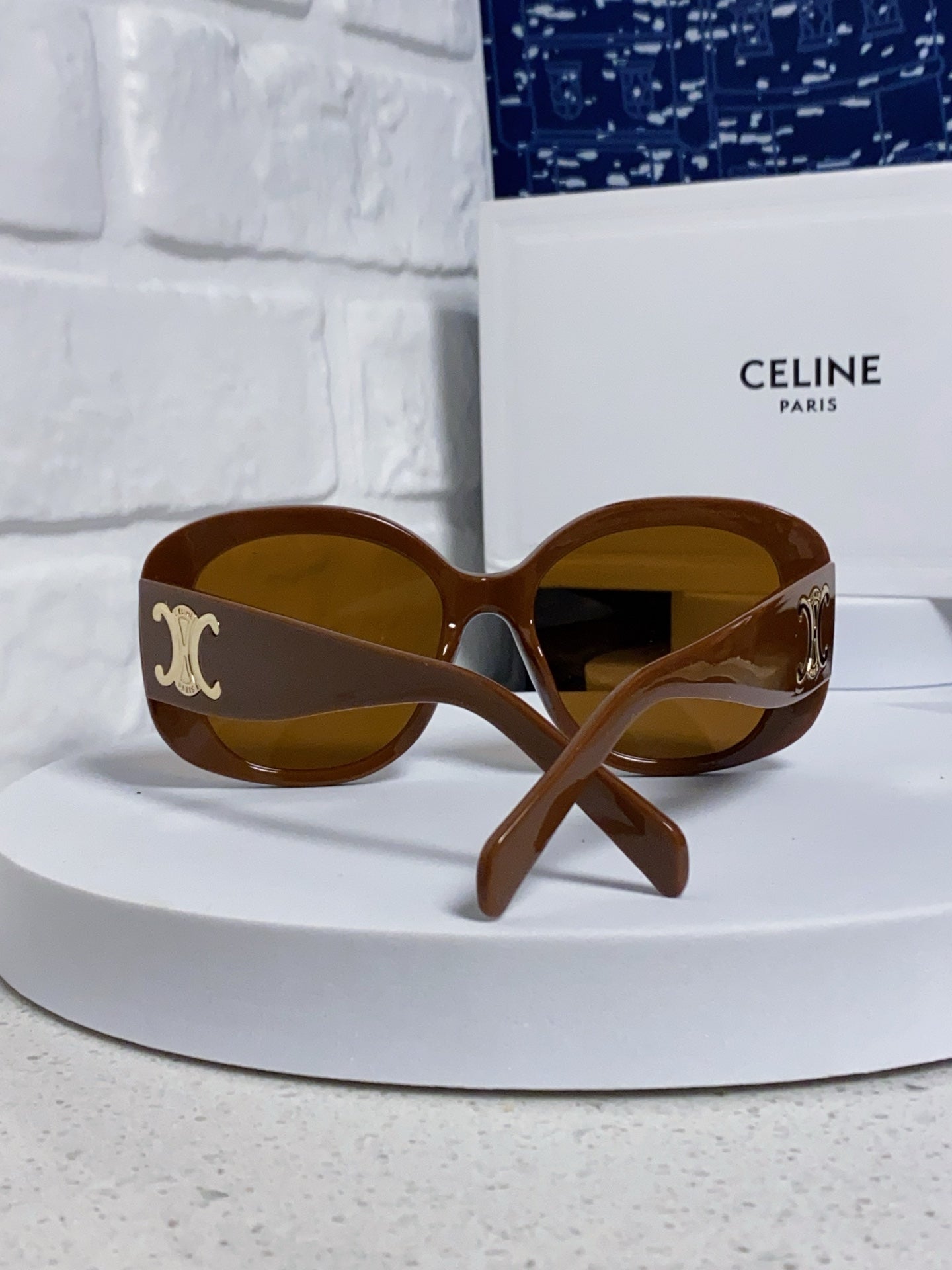 Celine Oversized Brown Lens Sunglasses for Men & Women - 372015 - detail image 2
