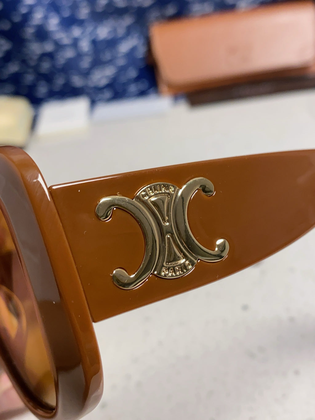 Celine Oversized Brown Lens Sunglasses for Men & Women - 934649 - detail image 6