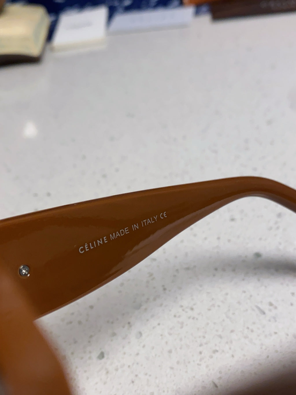 Celine Oversized Brown Lens Sunglasses for Men & Women - 372015 - detail image 7