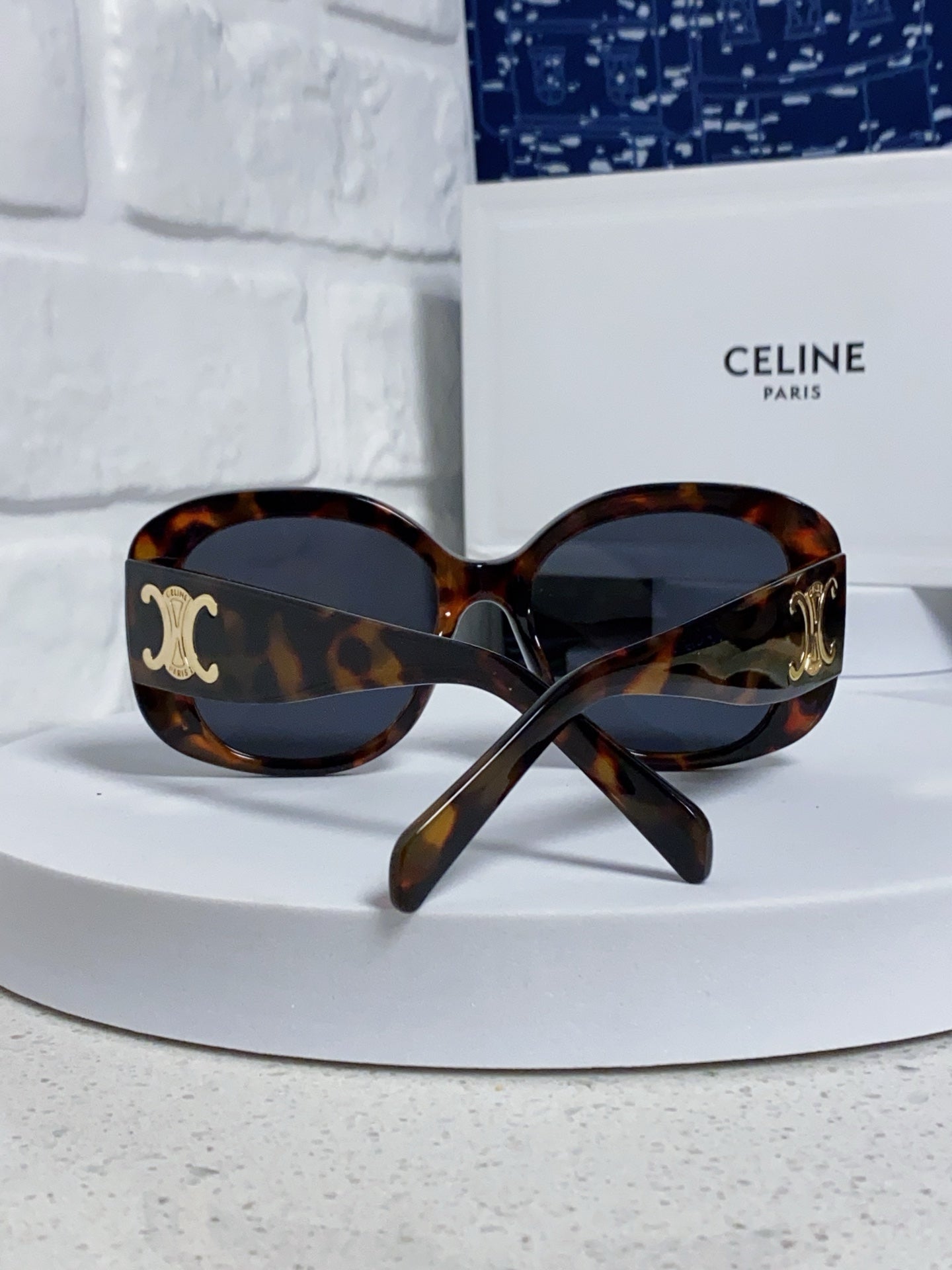 Celine Oversized Black Lens Sunglasses for Men & Women - 372016 - detail image 3