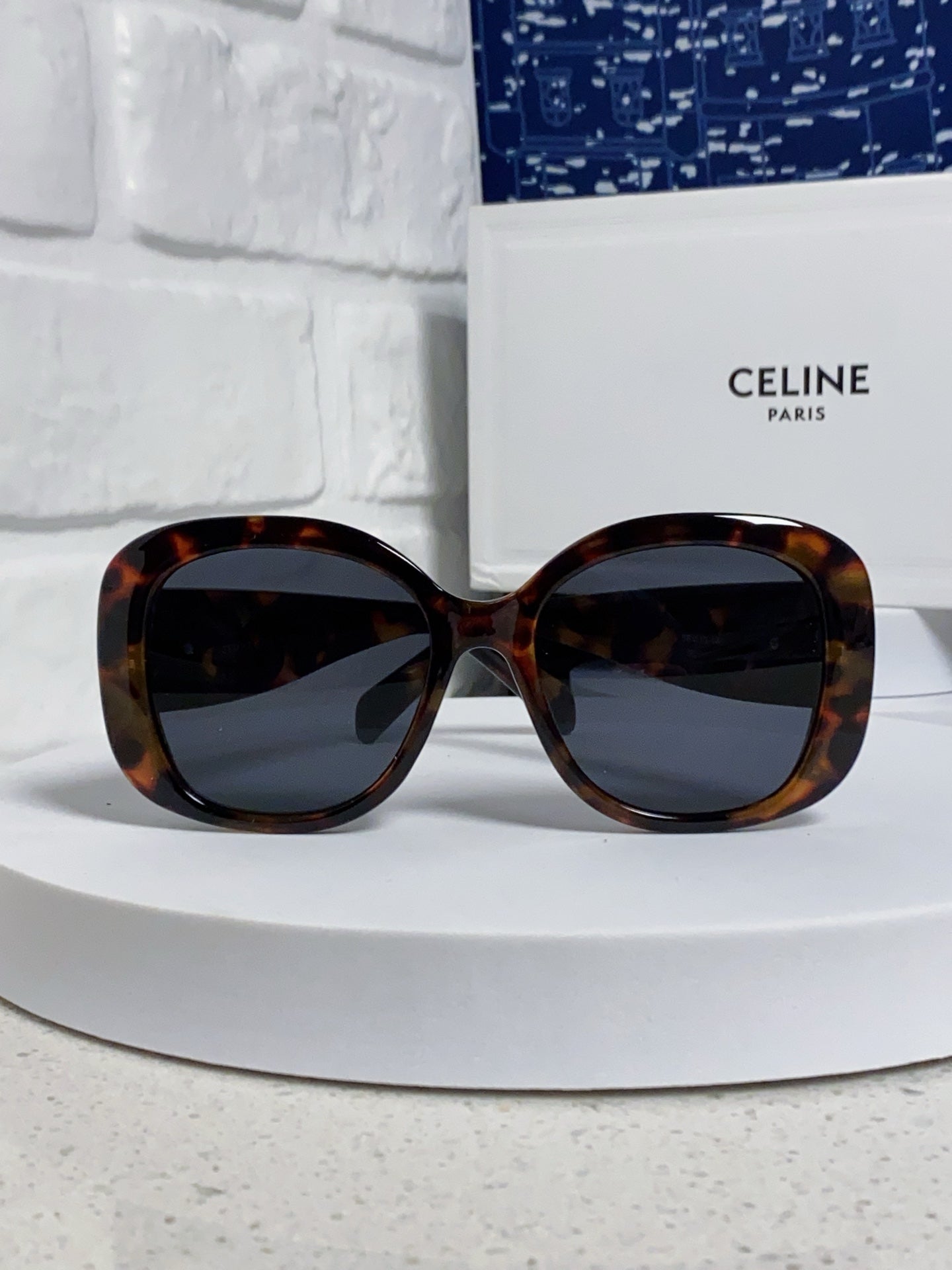 Celine Oversized Black Lens Sunglasses for Men & Women - 372016 - detail image 2