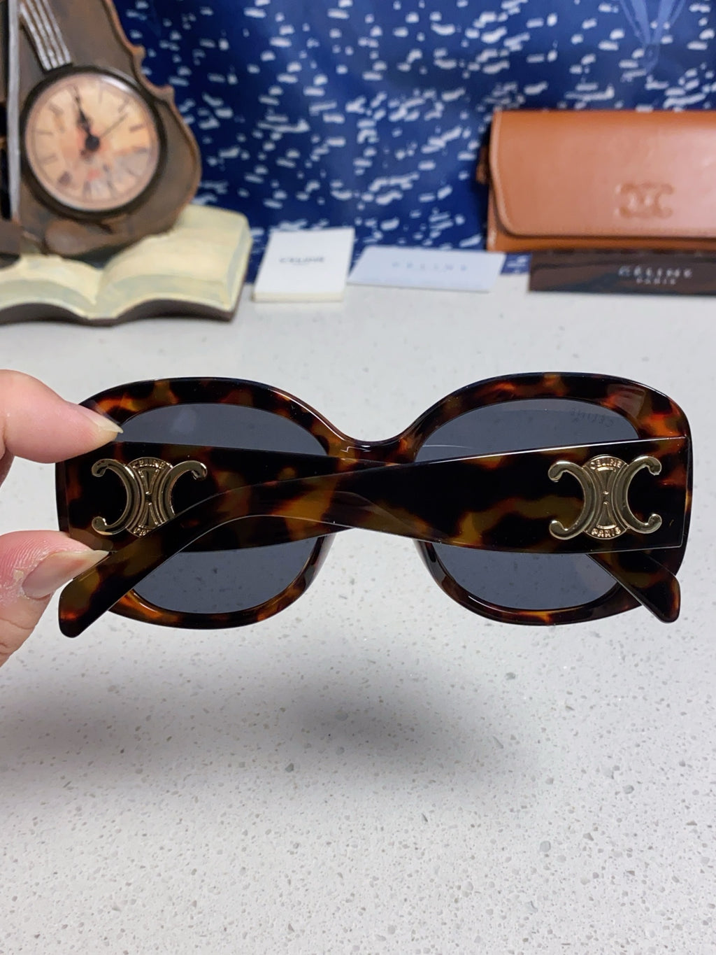 Celine Oversized Black Lens Sunglasses for Men & Women - 934650 - detail image 5