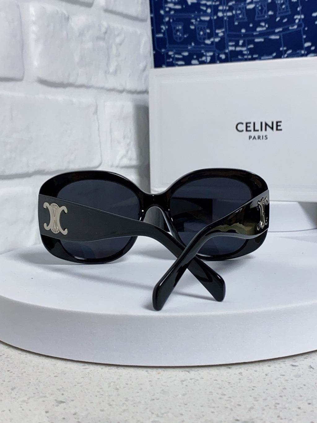 Celine Oversized Black Lens Sunglasses for Men & Women - 372017 - detail image 3
