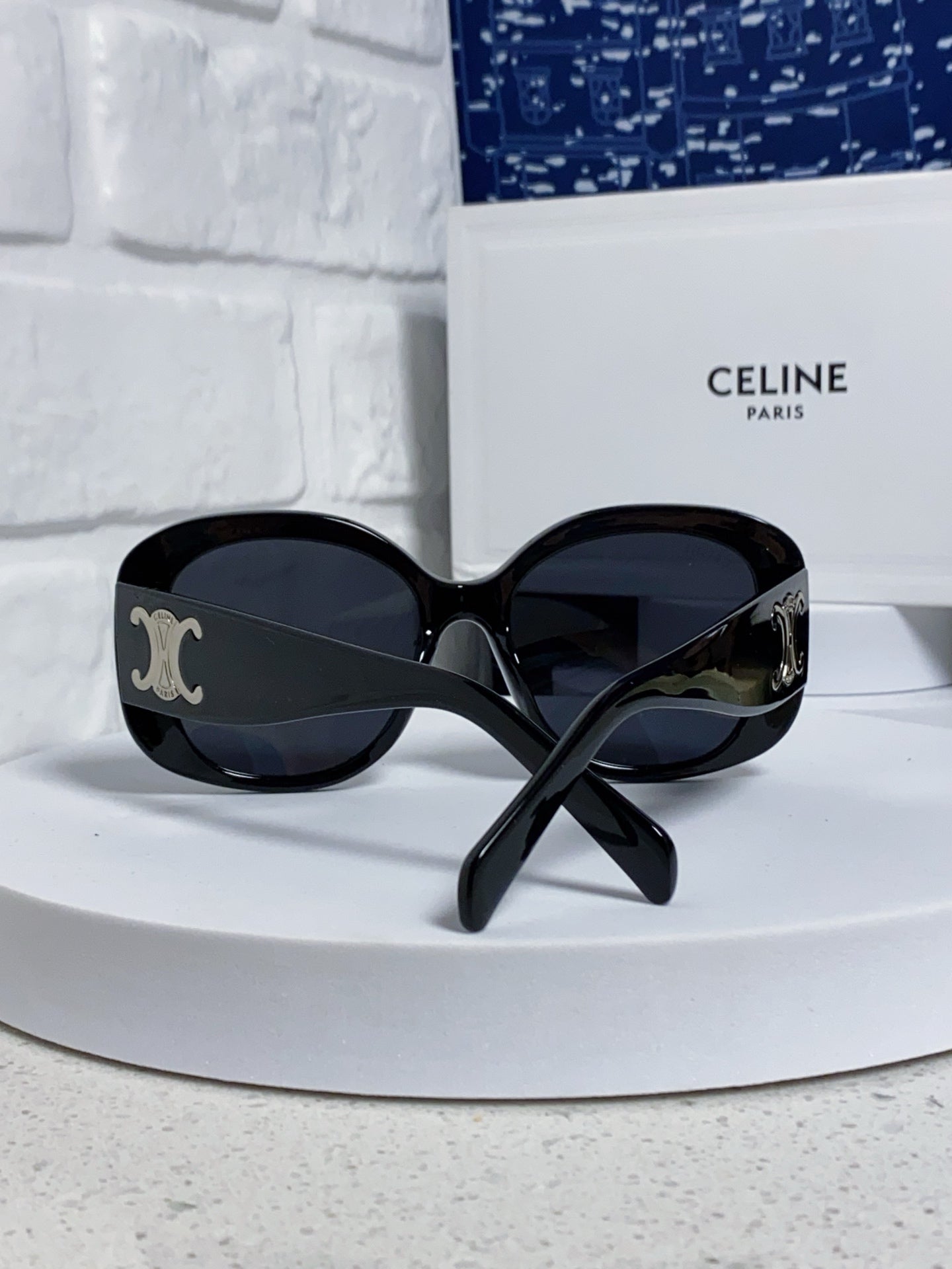 Celine Oversized Black Lens Sunglasses for Men & Women - 372017 - detail image 3