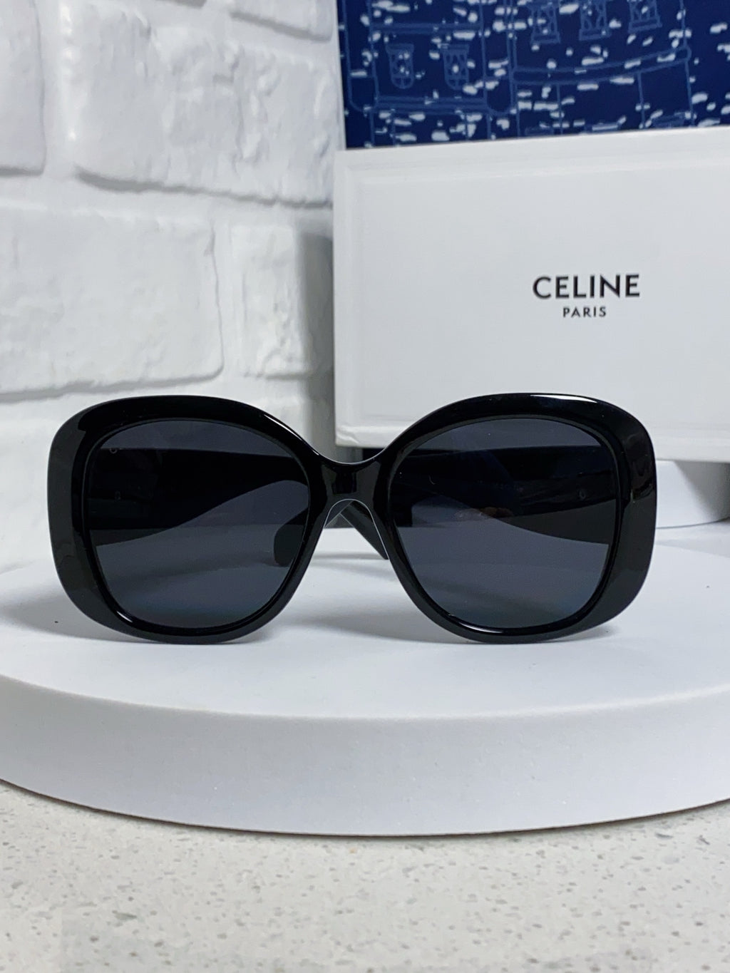 Celine Oversized Black Lens Sunglasses for Men & Women - 372017 - detail image 2