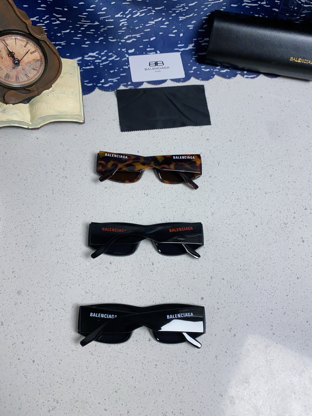 Balenciaga Square Black Lens Sunglasses for Men & Women - 935204 - detail image 10