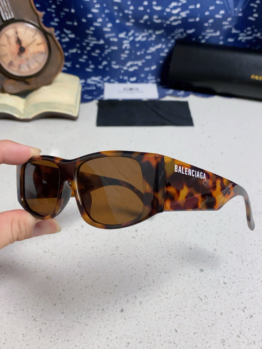 Balenciaga Square Black Lens Sunglasses for Men & Women - 935203 - detail image 5